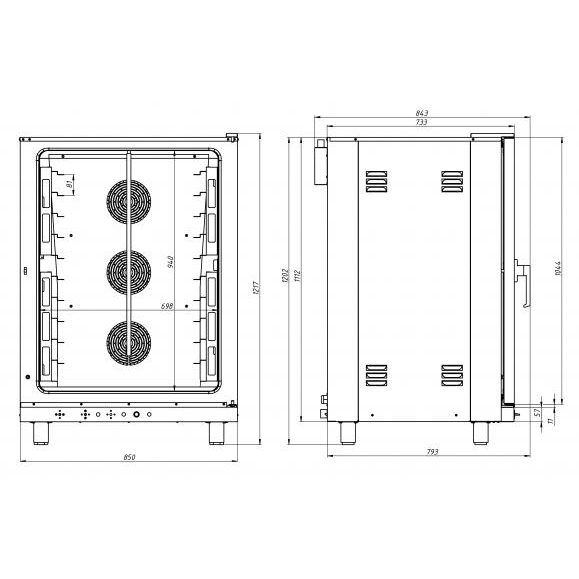 Печь конвекционная ФЖШ/10(противень 600х400 и GN1/1)