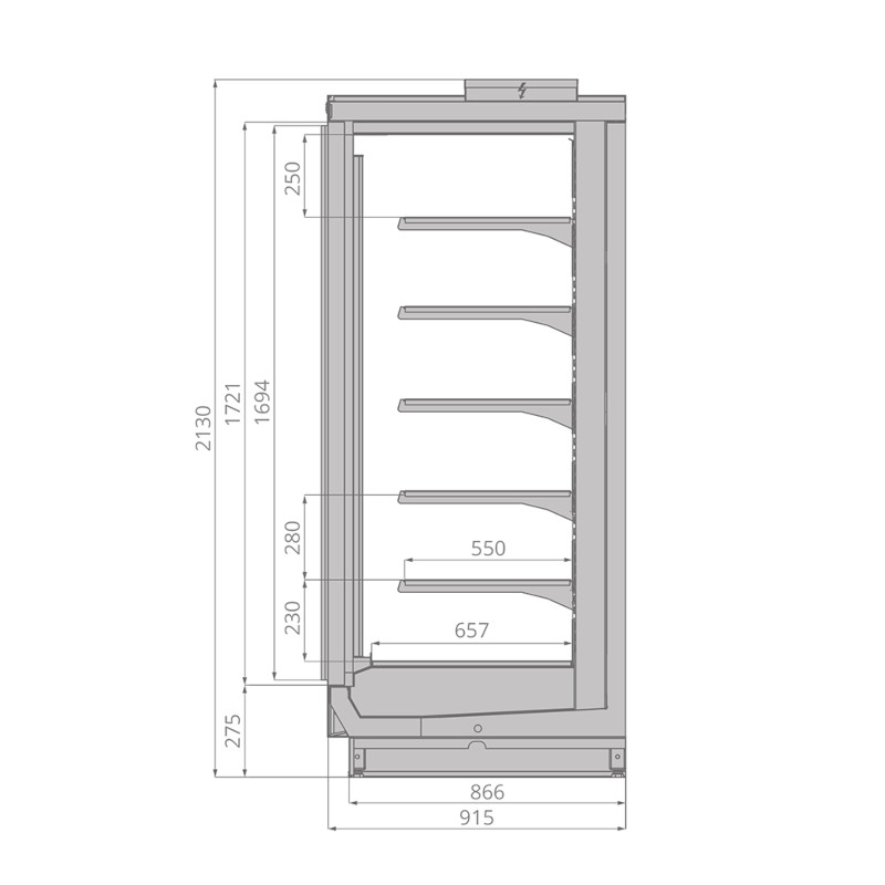 картинка Морозильный шкаф Brandford Odissey Compact 125