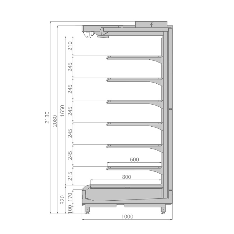 Горка холодильная Brandford TESEY Portable 190