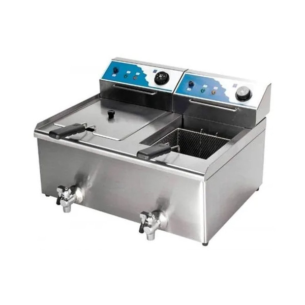 Фритюрница электрическая Kocateq BEF122V с 2 ваннами 13+13 л