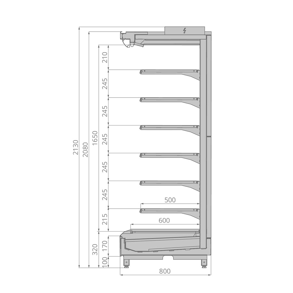 картинка Горка холодильная Brandford TESEY Slim Portable 375