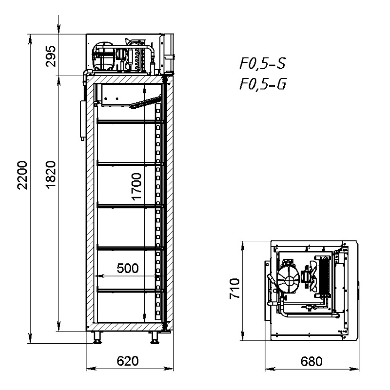 картинка Шкаф морозильный ARKTO F 0.5-S