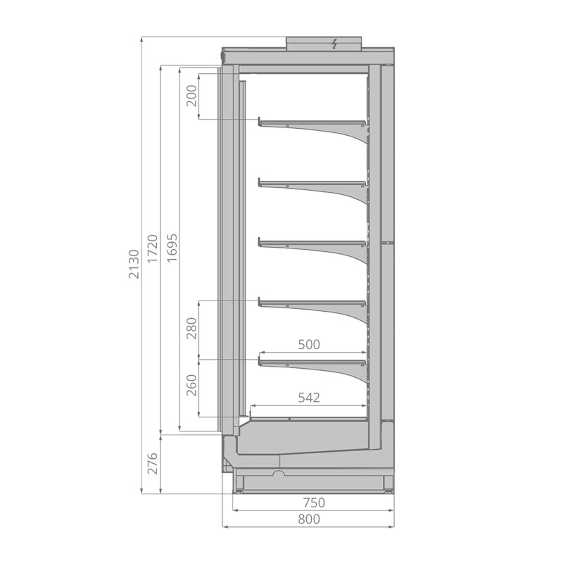 картинка Морозильный шкаф Brandford Odissey Slim 200