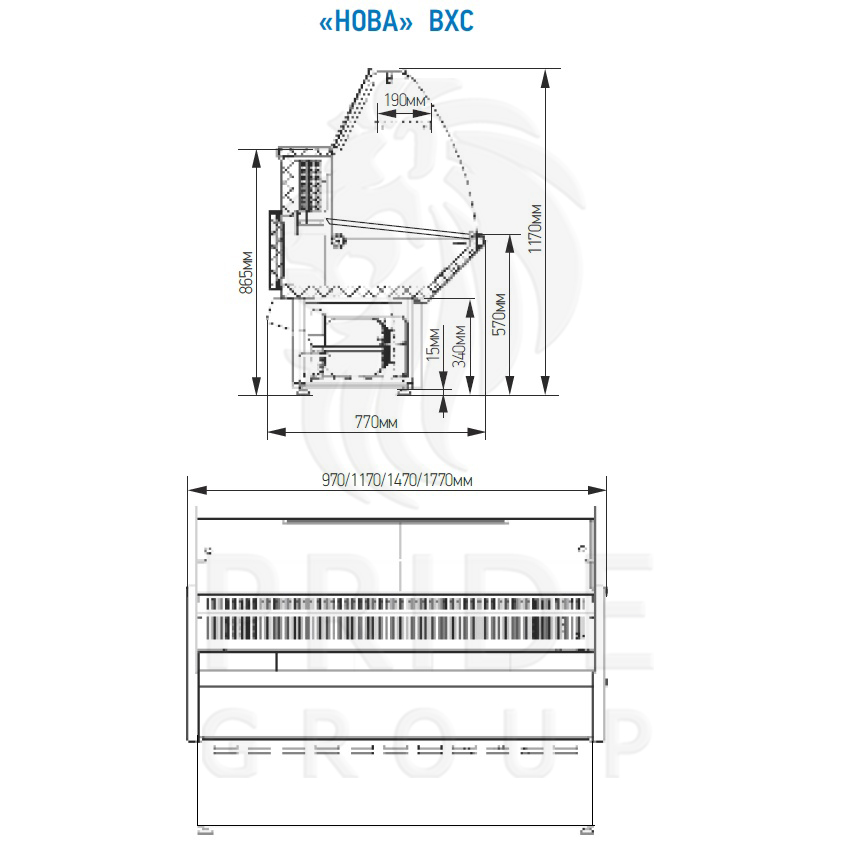 картинка Витрина холодильная МХМ Нова ВХС-1,0