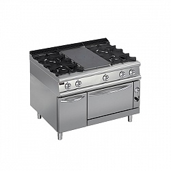 картинка Плита со сплошной поверхностью газовая 900 серии Apach Chef Line LRSTG129R4FG