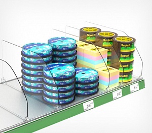 картинка Разделитель пластиковый высотой 200 мм DIV200 длина 485 мм