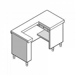 картинка Прилавок для кассы EMAINOX 8CDX15 8045060 правый