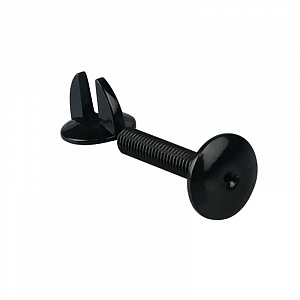 картинка Винт и гайка пластиковый с ушками VIKING SCREW-25, цвет черный EPG